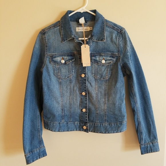 H&M Jackets & Blazers - H&M LOGG Denim Jean Jacket Size 10 Light Wash